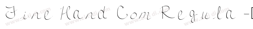 Fine Hand Com Regula字体转换